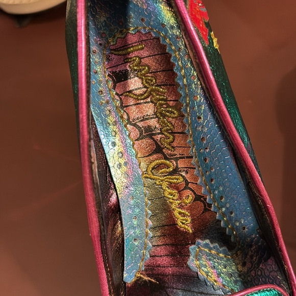 Irregular Choice Size 7.5/38 - Very Funky Teal and Pink 3" Star Shaped Heels - Picture 12 of 16